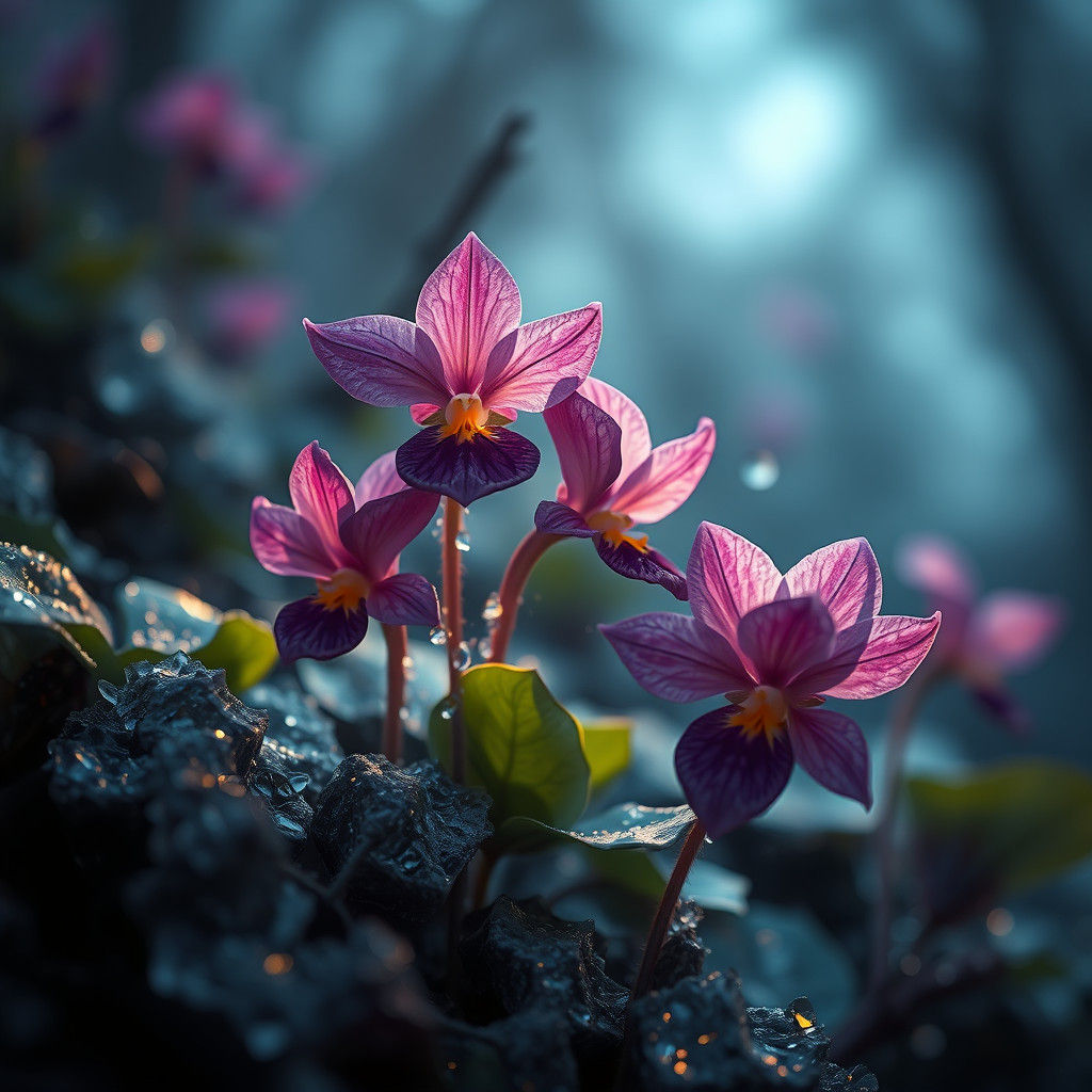 Frozen Violets: A Matte Painting Concept