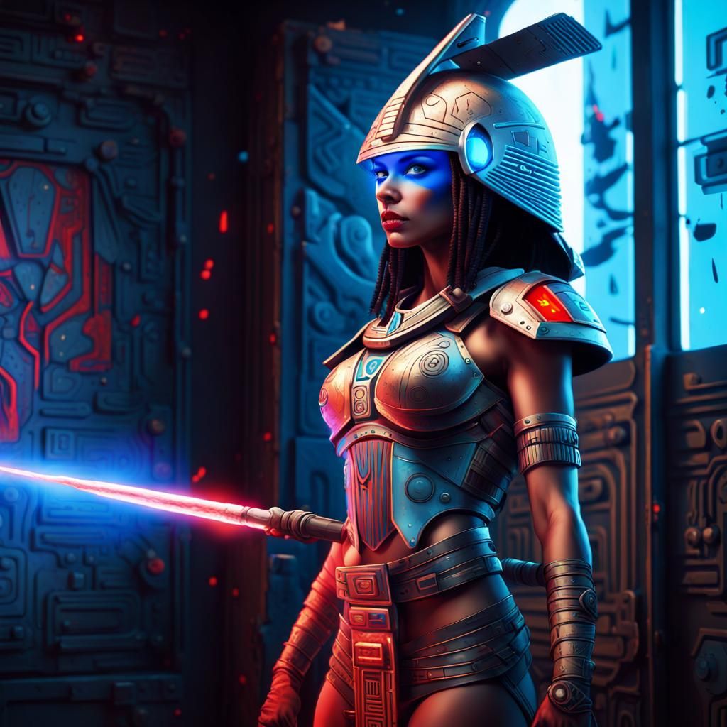 Nubia's Wrath Unleashed: The Battle for the Sacred Amulet on Space Station Tumeris