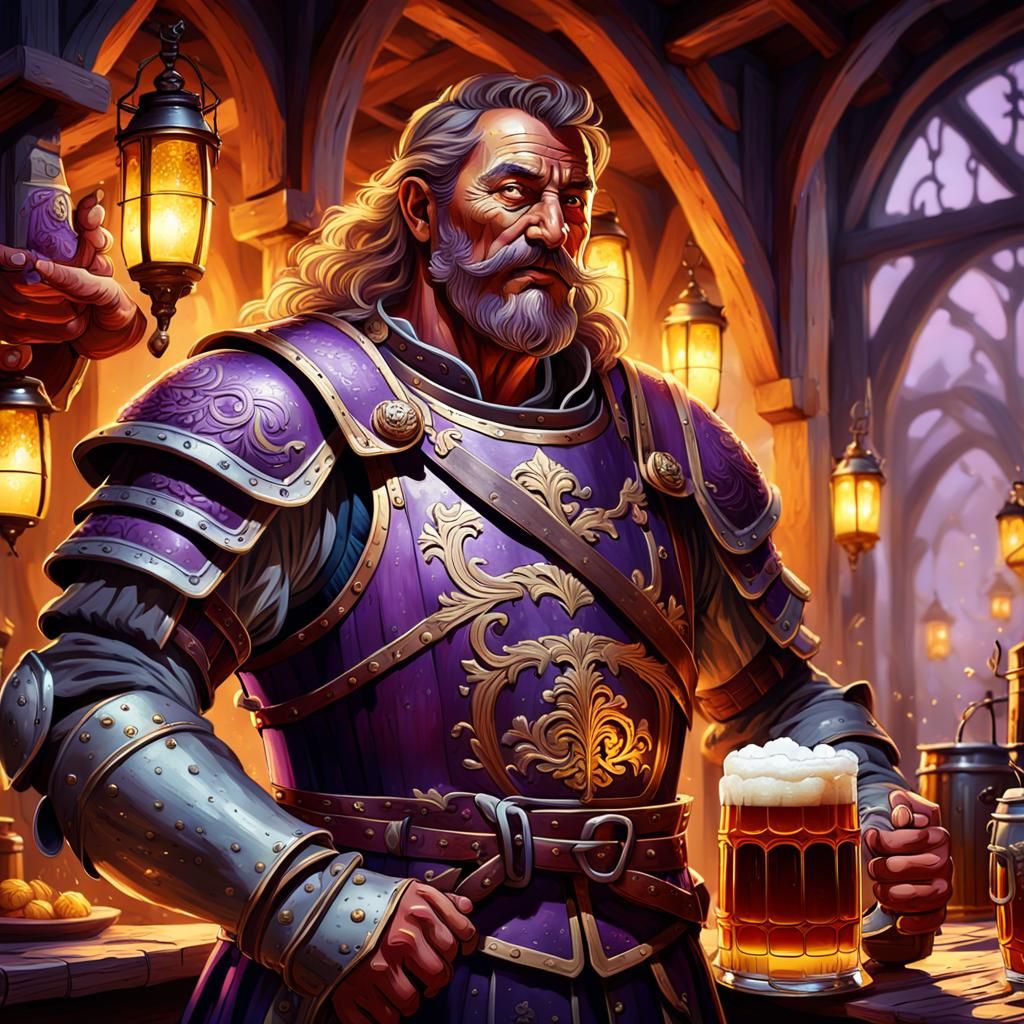 Oktoberfest Warrior in Dark Fantasy Art Nouveau