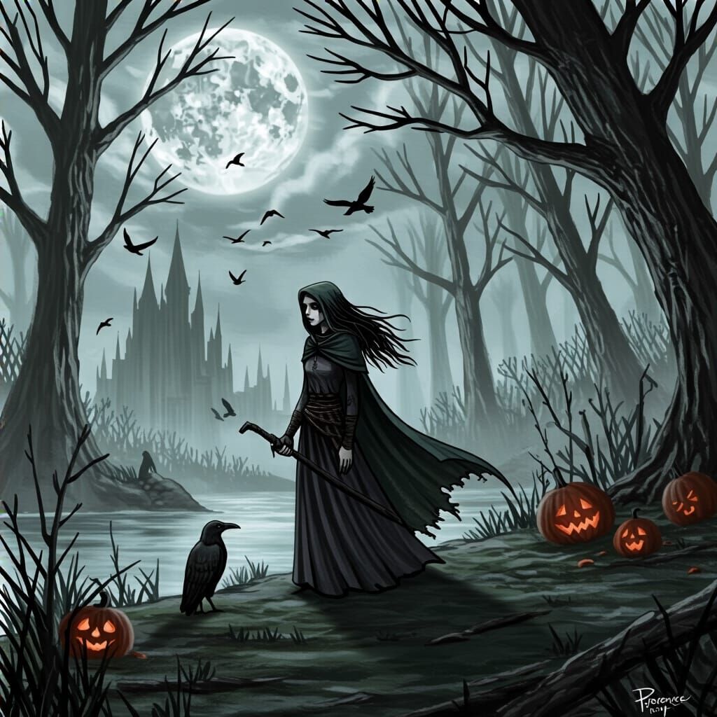 Grimdark Art by Florence Harrison Style