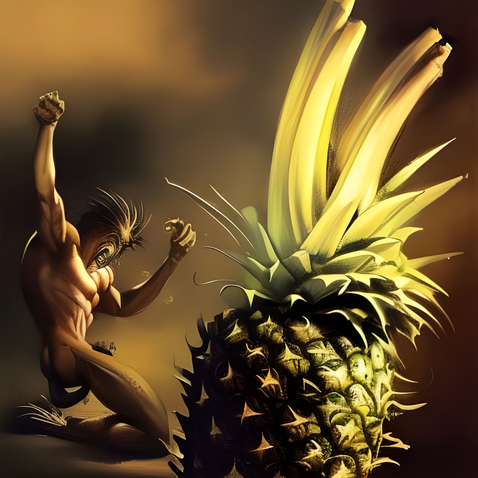 Pineapple Fighting God
