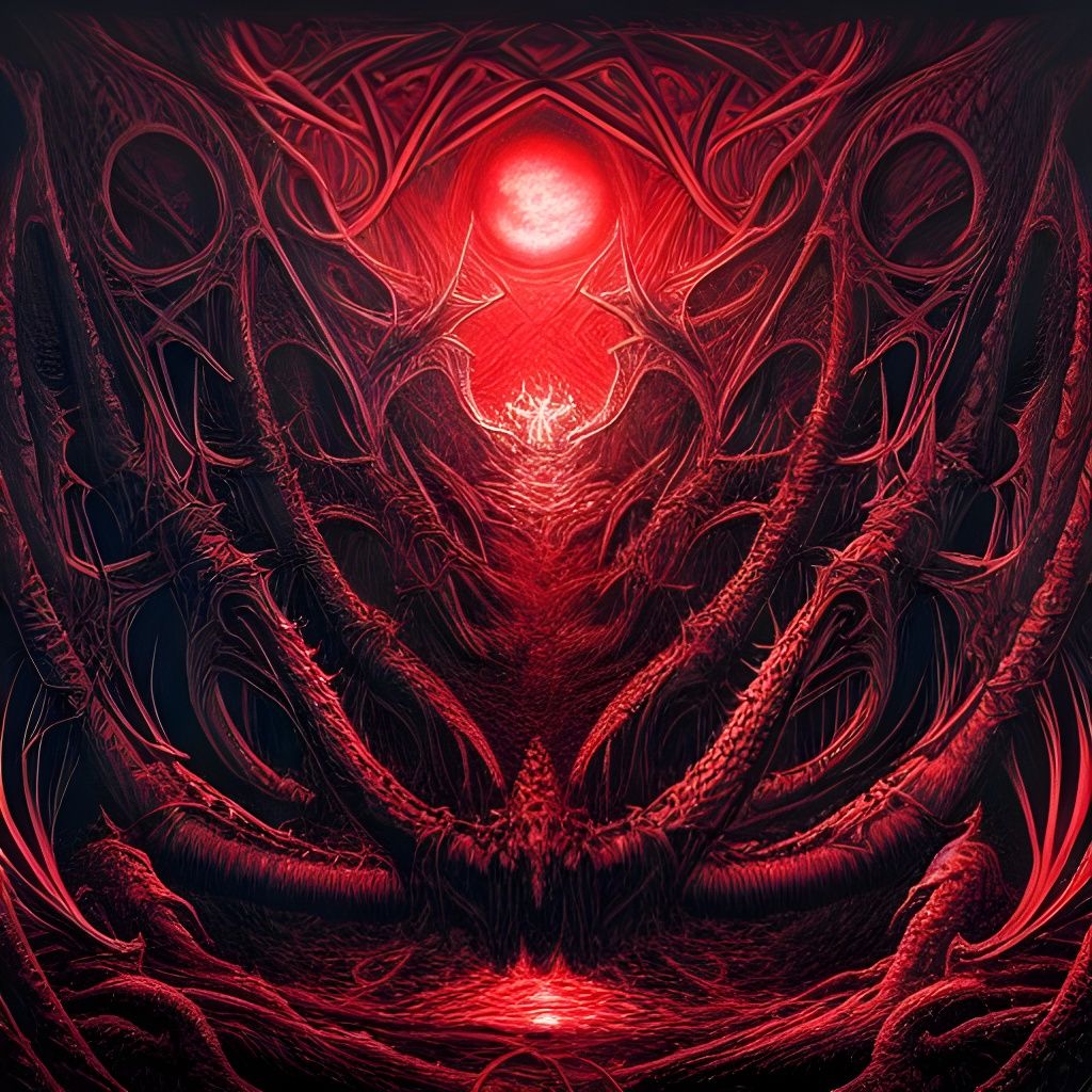 Nightbringers: Gothic Death Metal Digital Art