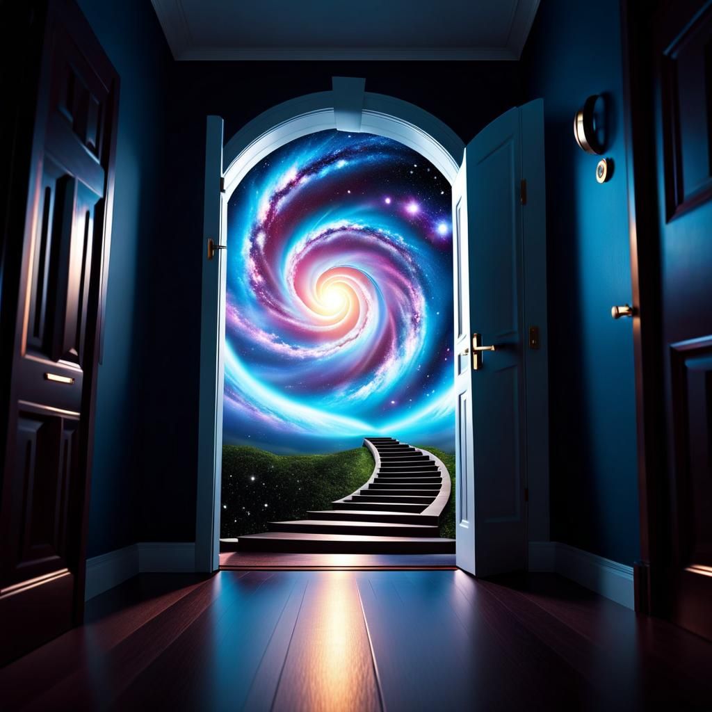 Mysterious Doorway to a Spiral Galaxy