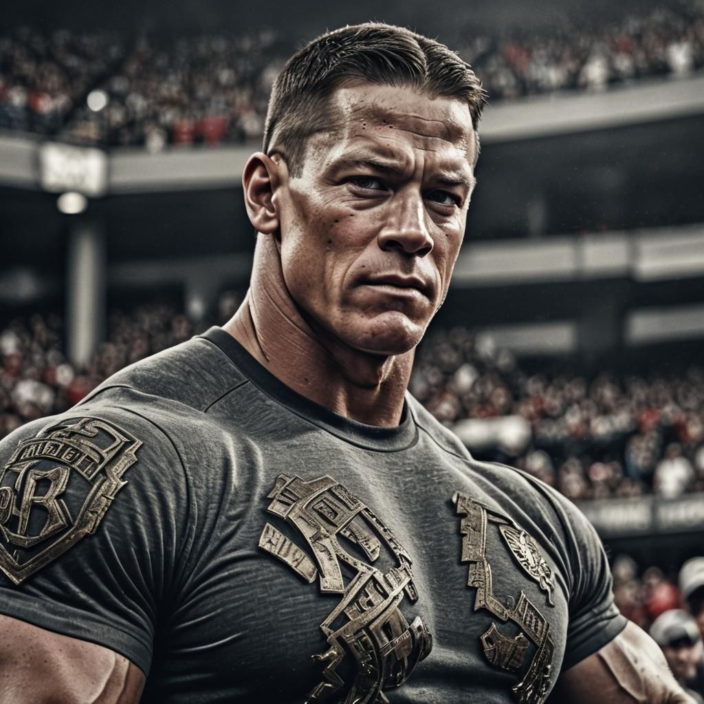 Hyperrealistic Portrait of John Cena in Sharp Focus
