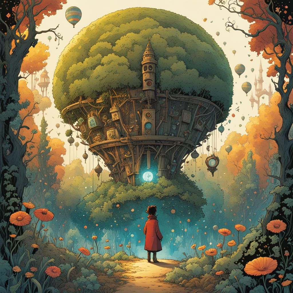 Magical Plant in Digital Art Style