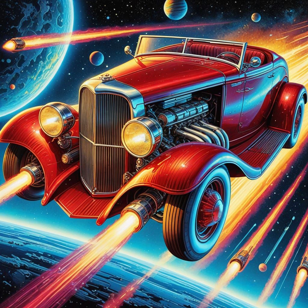 Ethereal Cosmic Roadster in Cherry Red