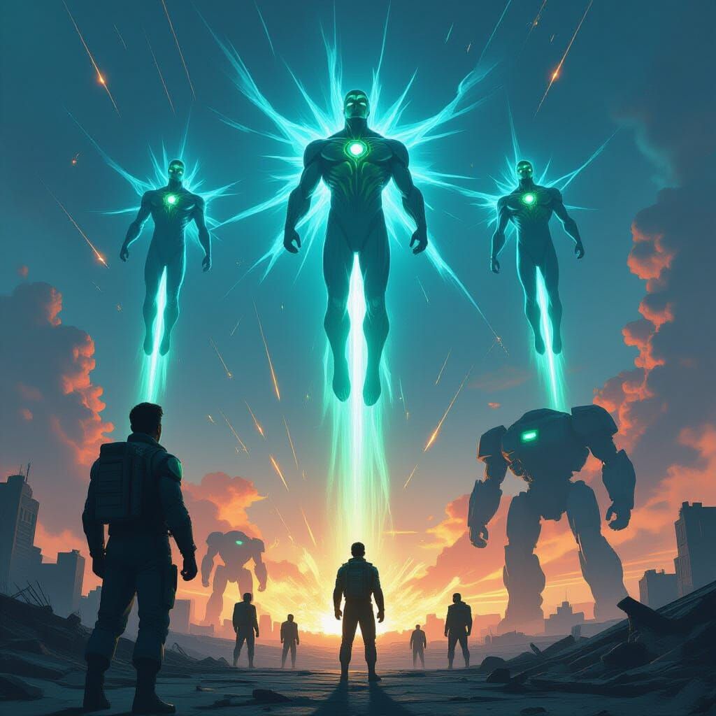 Air Force Pilot Encounters Glowing Aliens Above War-Torn Pla...