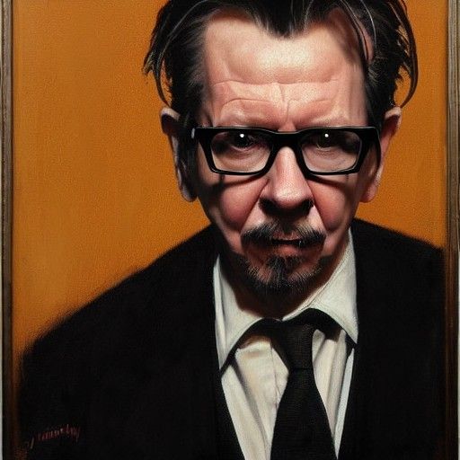 Gary Oldman as Sirius Black: Oil Painting Portrait