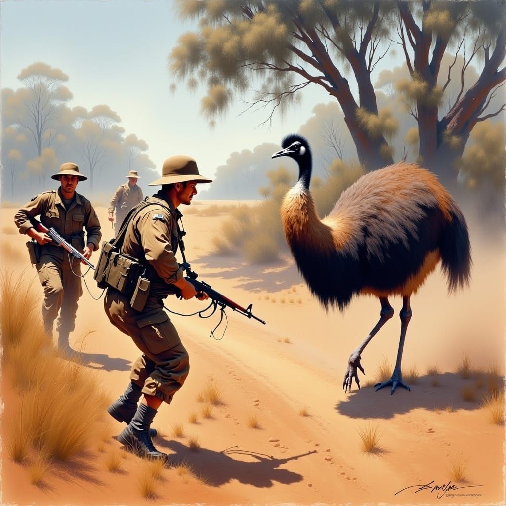 Emu War: Australian Soldiers Confront Outback Bird