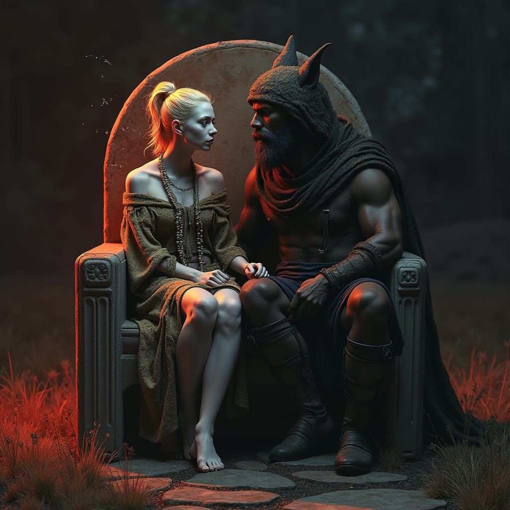 Dark Fantasy Goddesses in Ancient Greek Realism