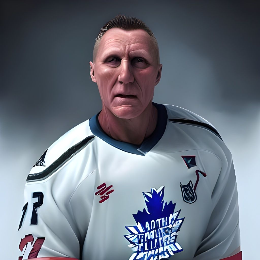 Detailed Toronto Maple Leafs Logo Portrait