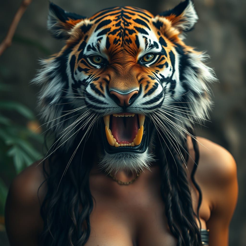 Wild wild tiger woman