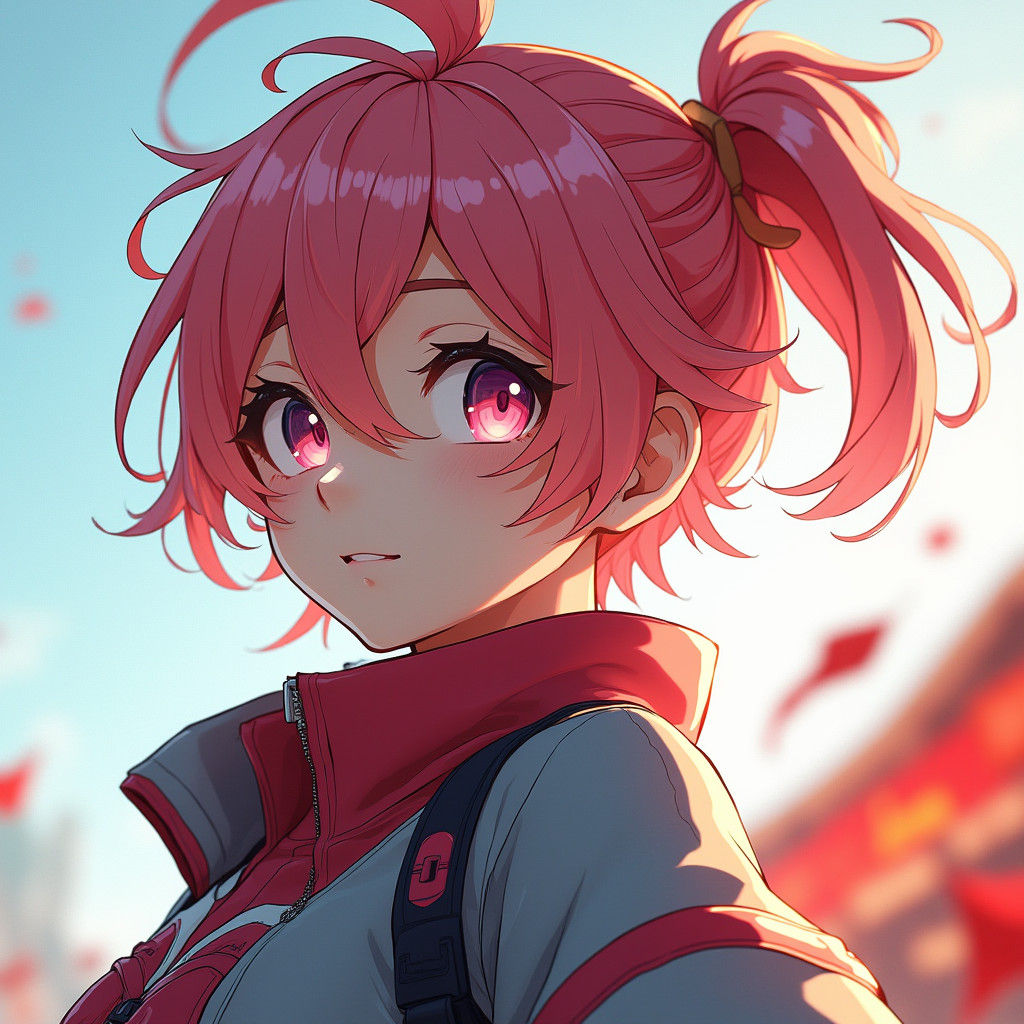 Sporty Teenager in 3D Anime Art Style