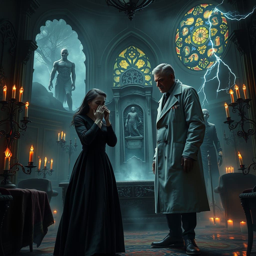 A Desolate Farewell in a Haunting, Gothic World