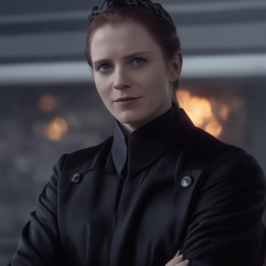 Elegant Woman with Crown in Film Noir Portrait