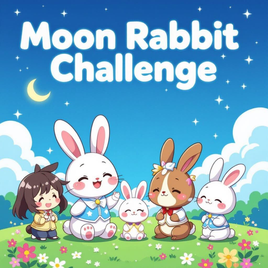 Moon Rabbit Challenge Anime Art