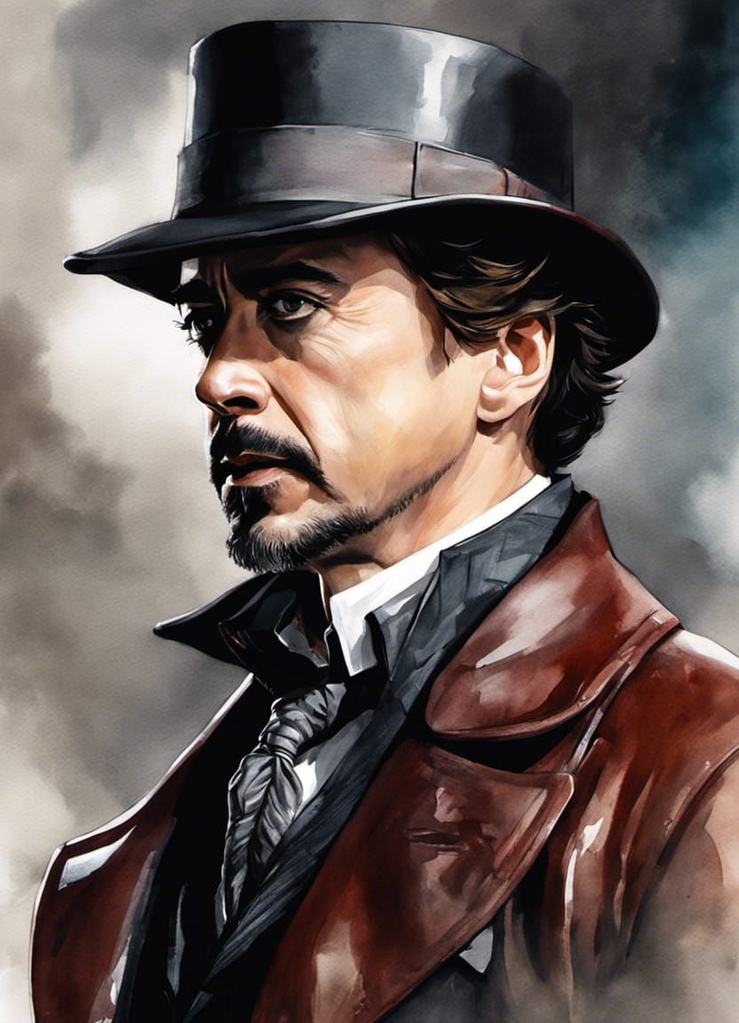 Robert Downey Jr as Sherlock Holmes.