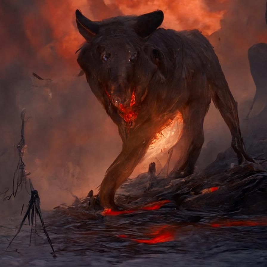 Hyperdetailed Animal of Hell Concept Art