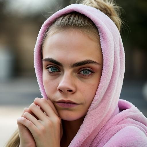 Twin Sisters Posing in Dorm Room, Hyper-realistic Portrait