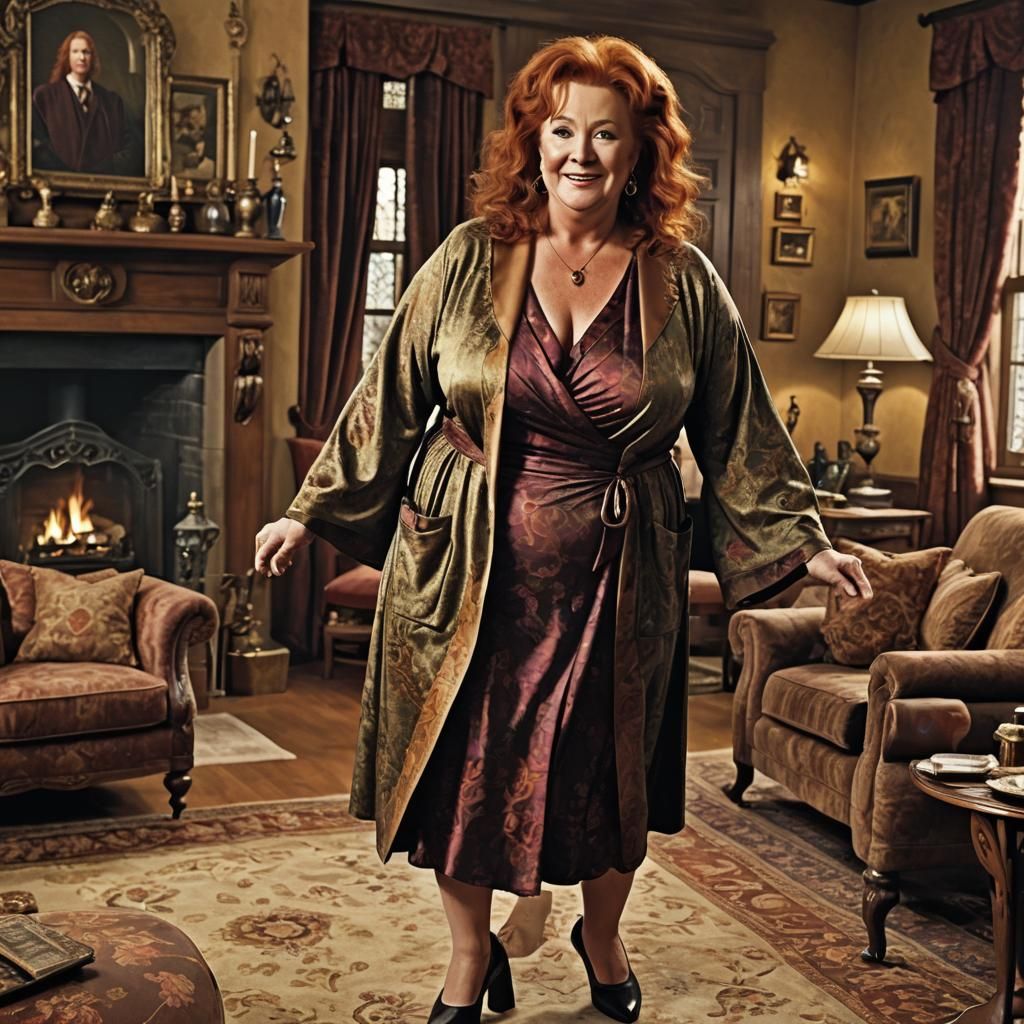 Voluptuous Molly Weasley in Detailed Fantasy Art