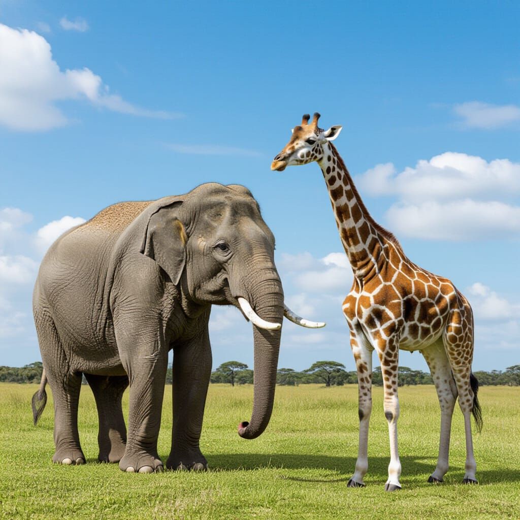 Giraphant: Elephant and Giraffe Chimera