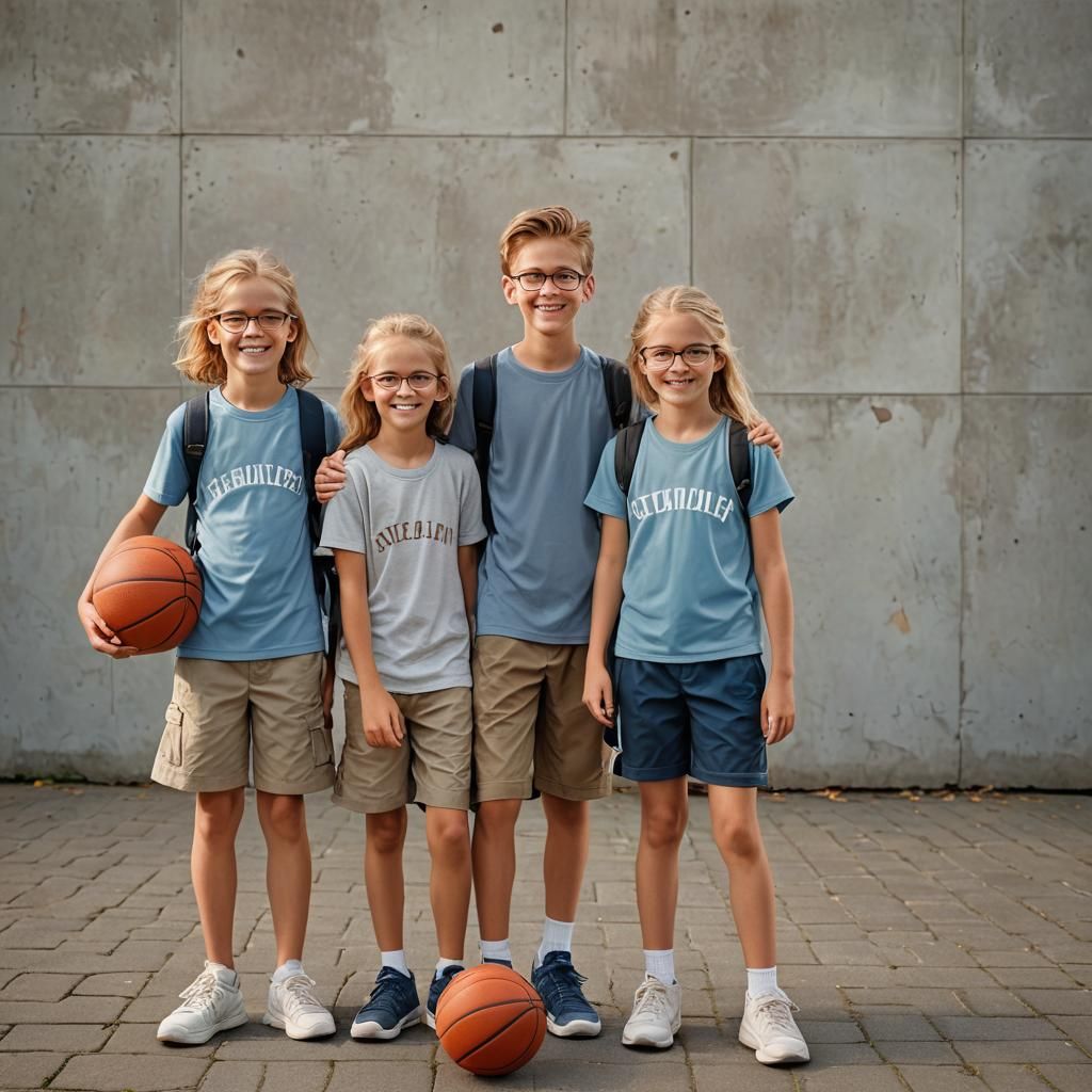 Siblings Portrait in Soft, Natural Light