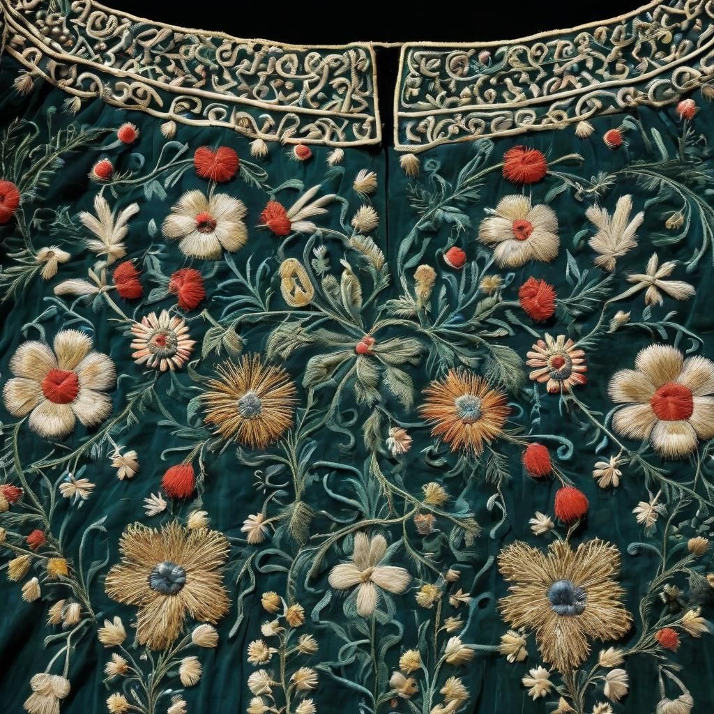 17th Century Hand Embroidered Hungarian Dress