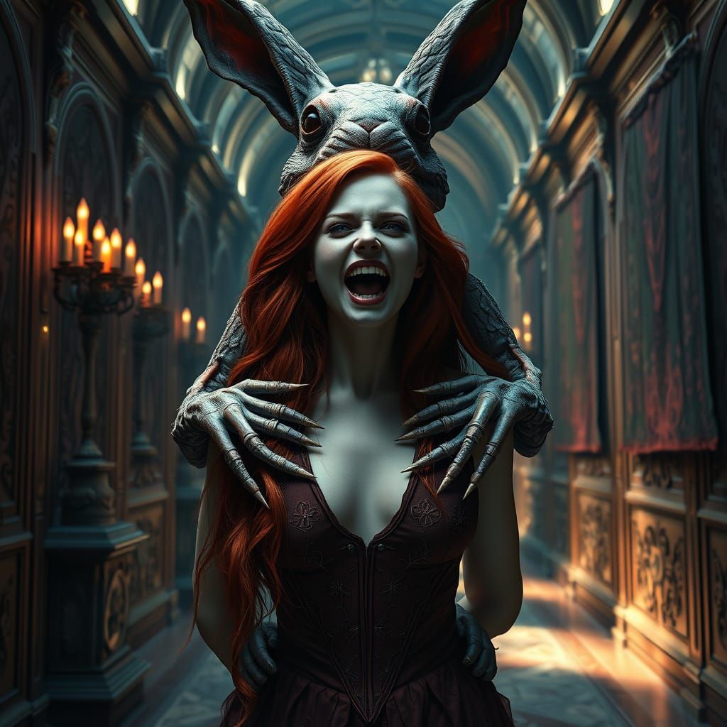 Ethereal Horror: Macabre Encounter with a Haunted Easter Bun...