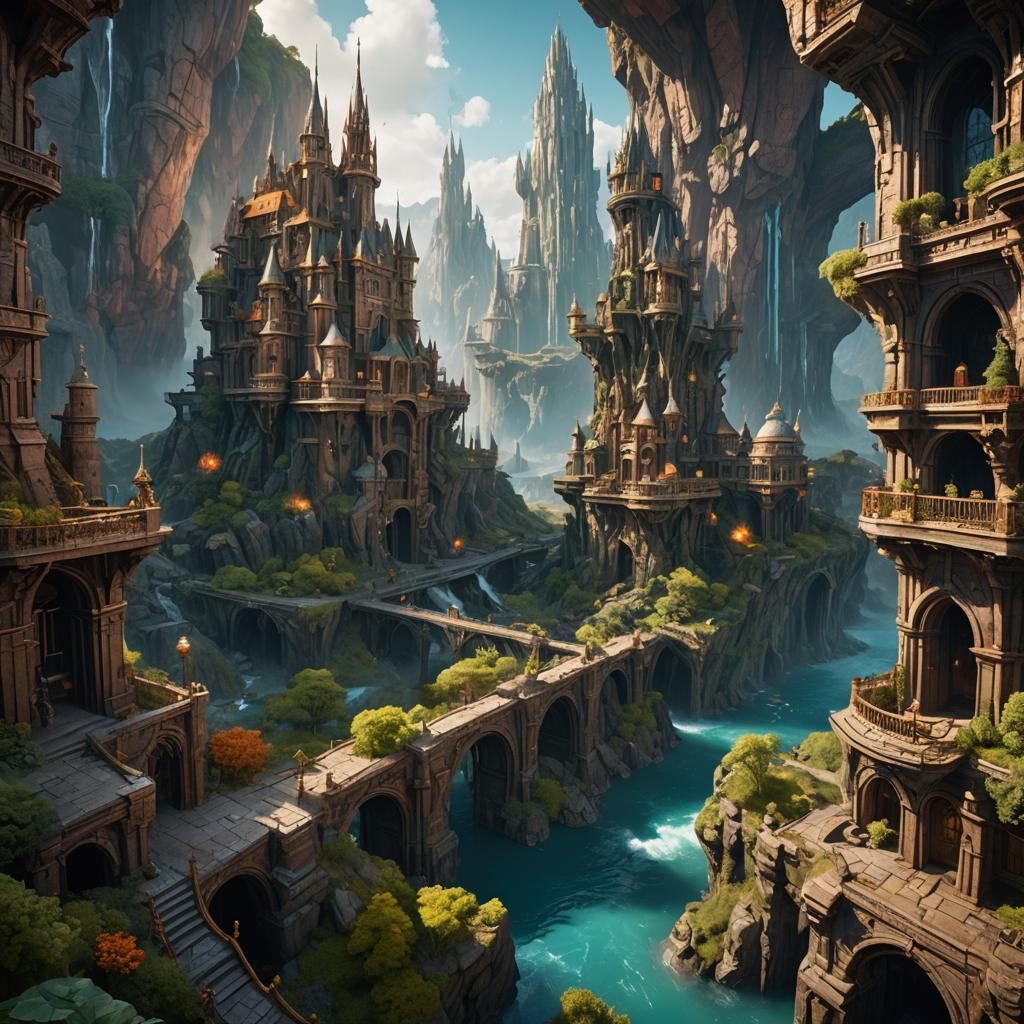 Fantastical Science Concept Art in Deep Color