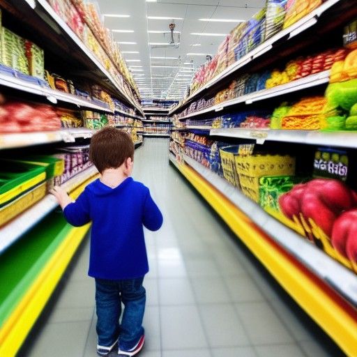 Lost Boy in a Supermarket