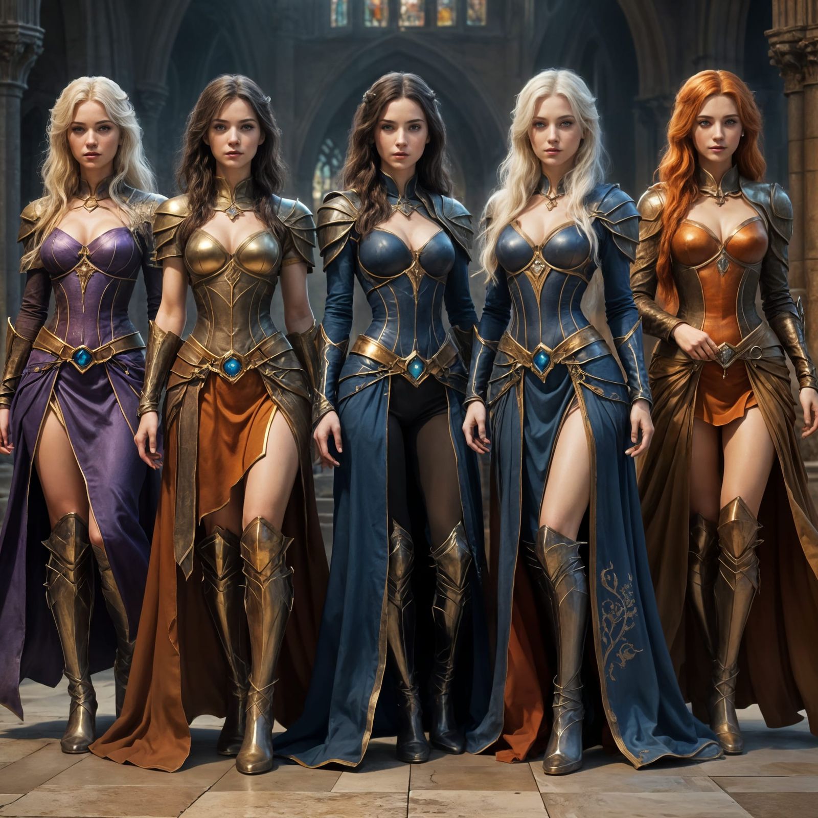 Sorceresses Unite in Ancient Cathedral