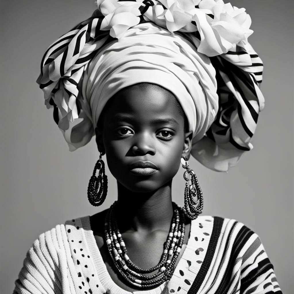 African American Person in Surrealist Style