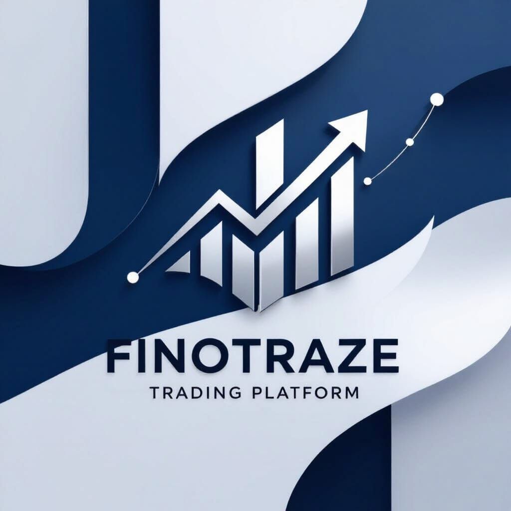 FinoTraze Trading Platform Logo: Modern Geometric Design