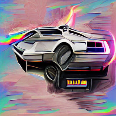 DeLorean Car in Motion