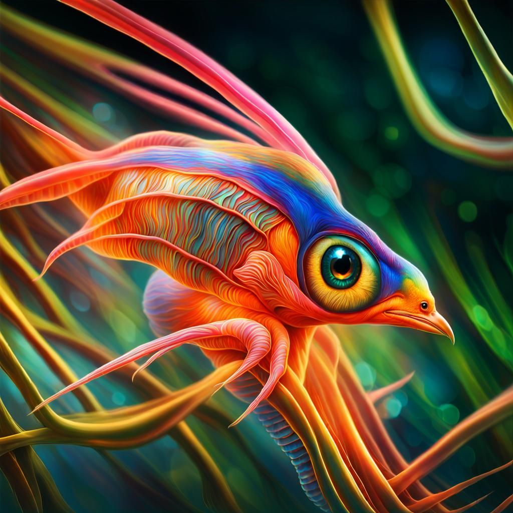 Viscous Alien Invasion: Sci-Fi Painting in Vivid Detail