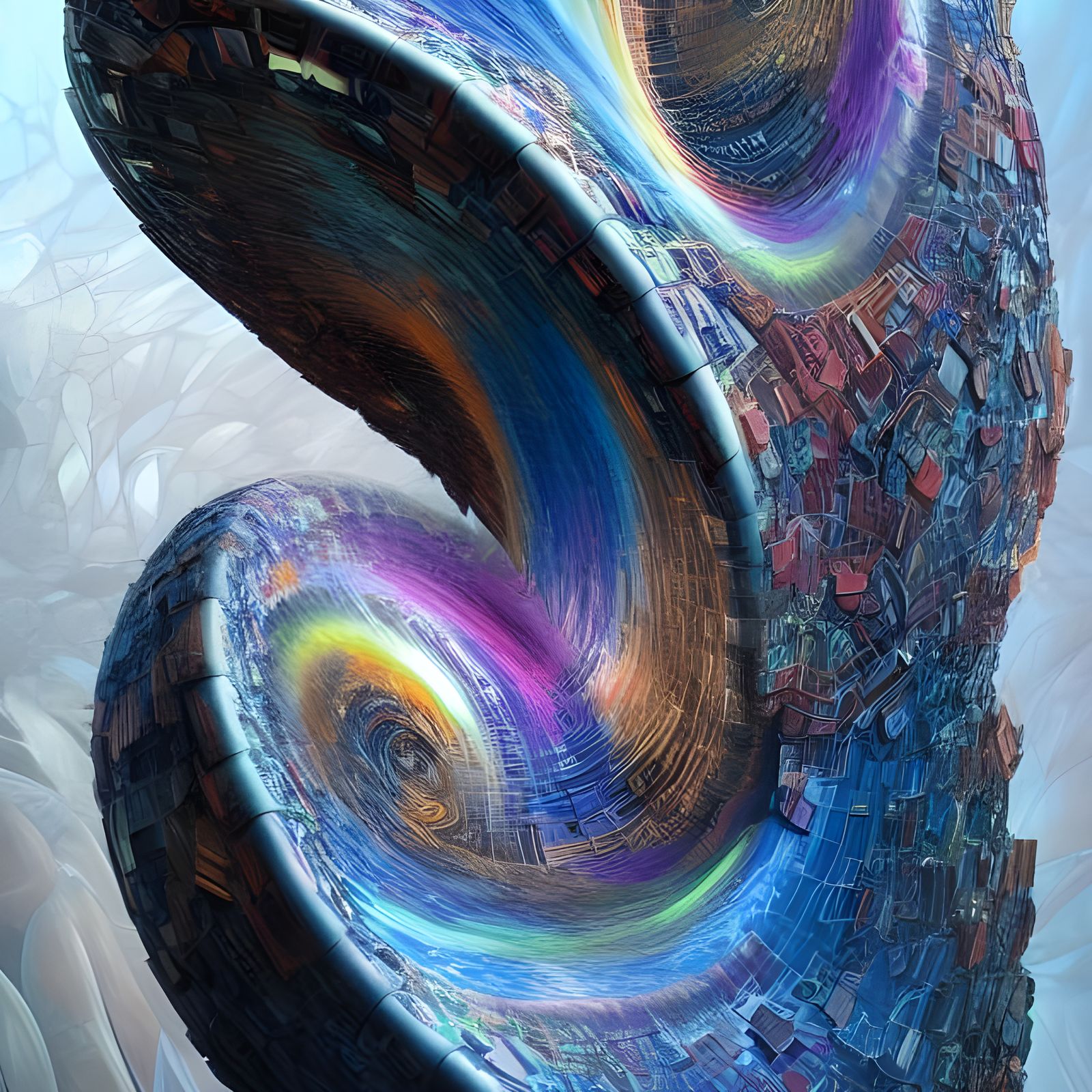 Intricate Geometric Abstract Art in 8K Resolution