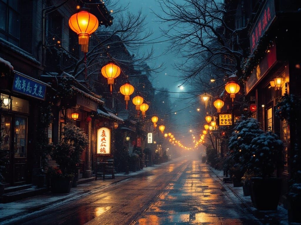 Winter Nights in a City of Golden Lights