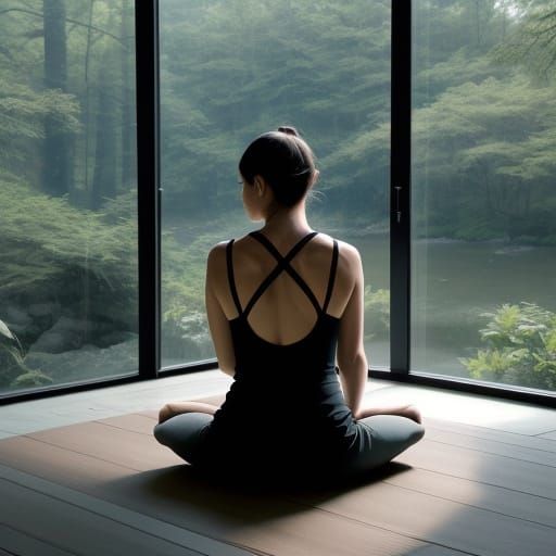 Guided Sitali Pranayama Yoga Session in a Serene Environment