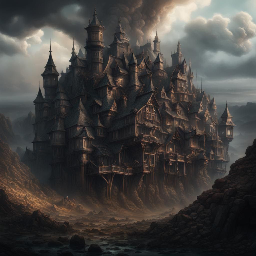 Cursed Ash: Epic Cinematic Digital Matte Painting