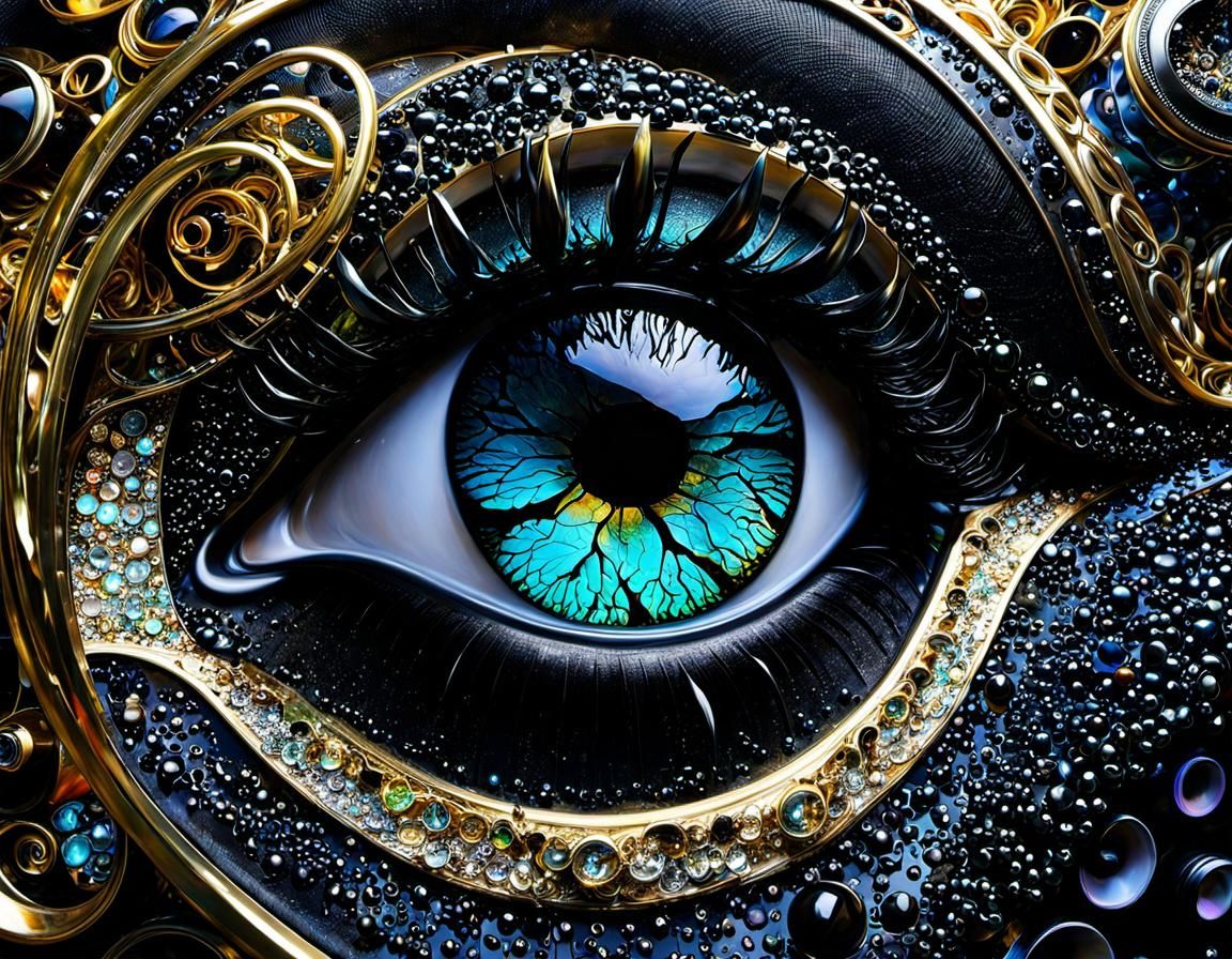 Surreal Liquified Artifacts in Abstract Dreamscape