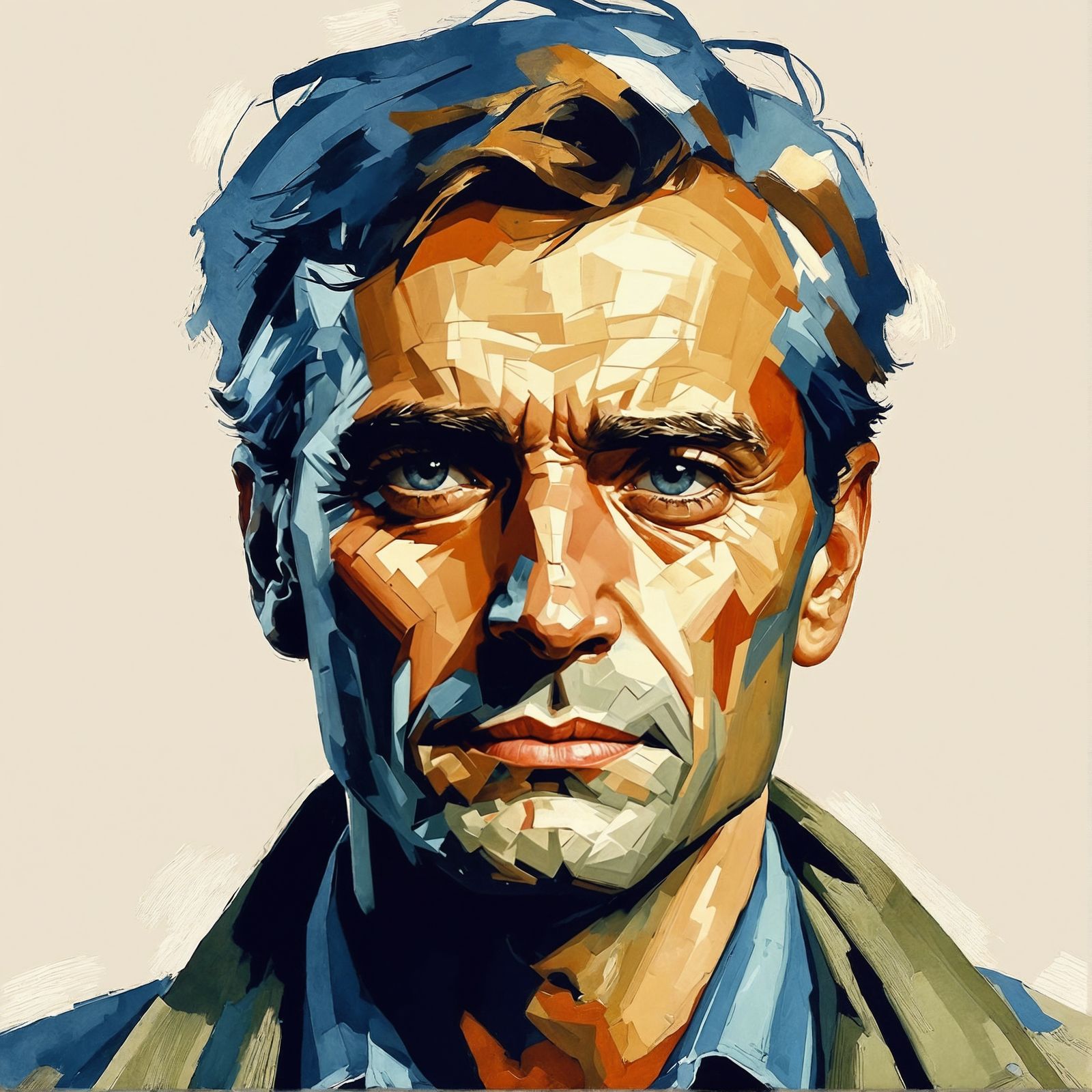 Expressive Character Study in Early 20th Century Style