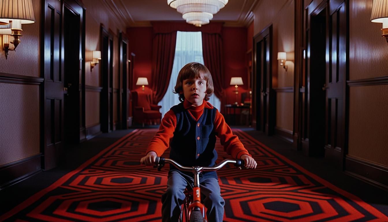 Danny Torrance in The Shining, Hyperrealistic Detail