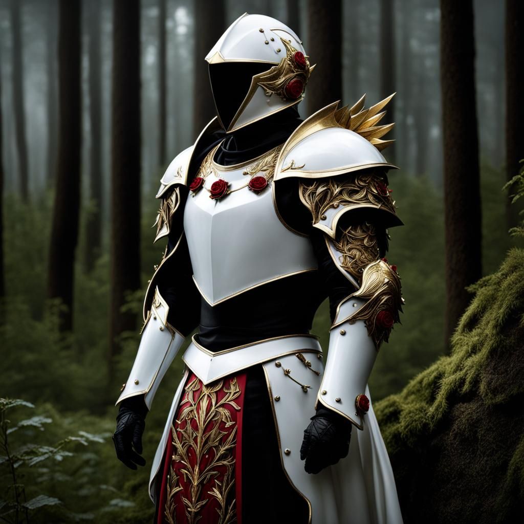 Fallen Angel Rose Knight Reclaimed by Nature