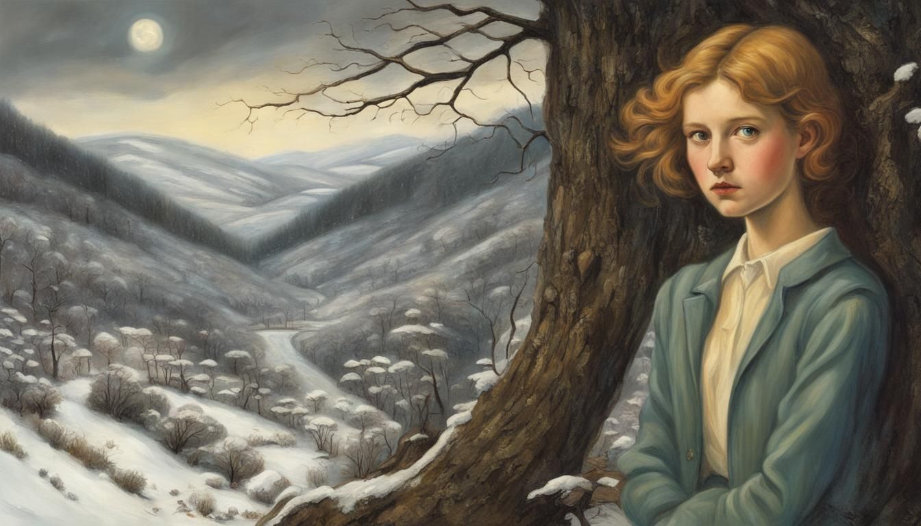 Nancy Drew Kisses a Demon Boy: Pre-Raphaelite Scene