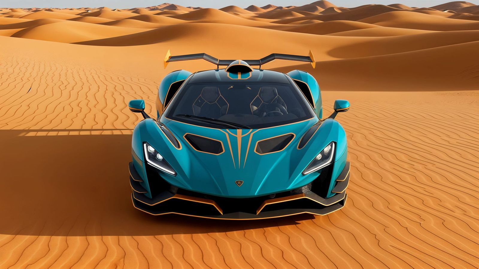 A futuristic supercar