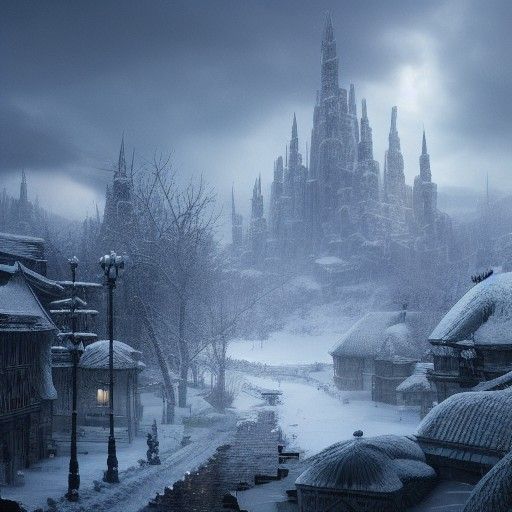 Epic Cold North Landscape: Digital Matte Painting