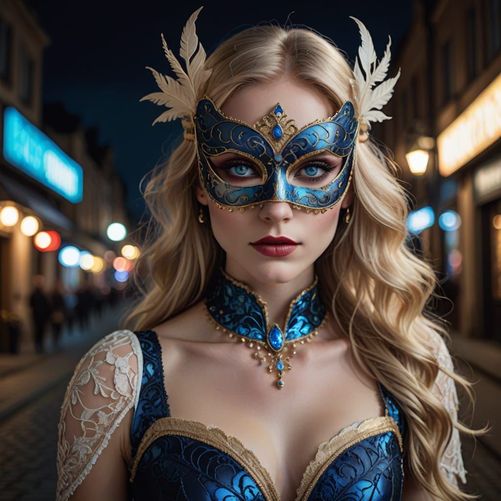 Noble Woman in Midnight Fantasy