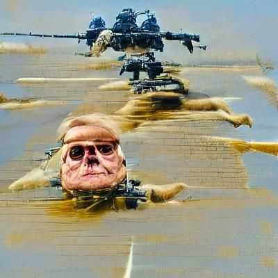 Allegorical Assault on Deceit in Digital Art