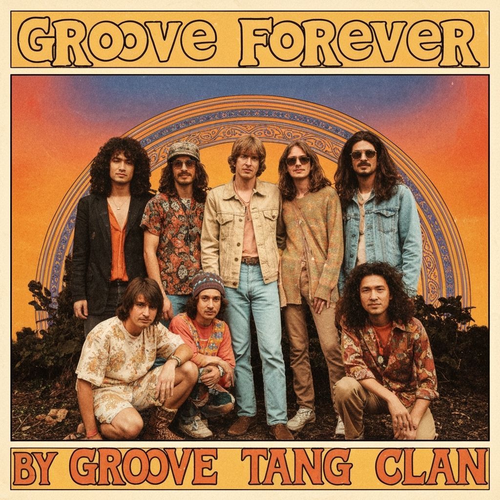 Groove Forever: 70s Hippy Band Album Art