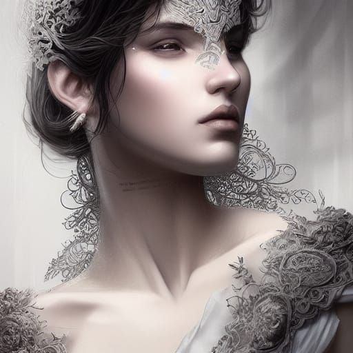Beautiful Baker Portrait in Hyper-Detailed Digital Art
